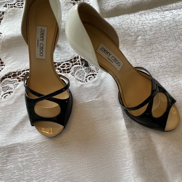 Jimmy Choo, Tri Colour Pumps - Picture 3 of 6